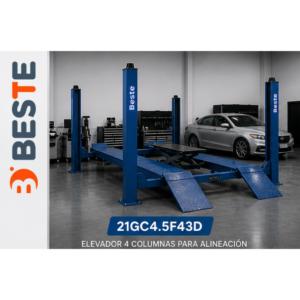 Elevador 4 Columnas para Alineación 4.5 Ton
